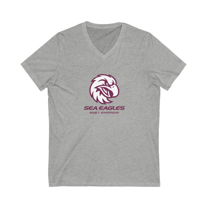 Manly Warringah Sea Eagles Adult V-Neck T-Shirt