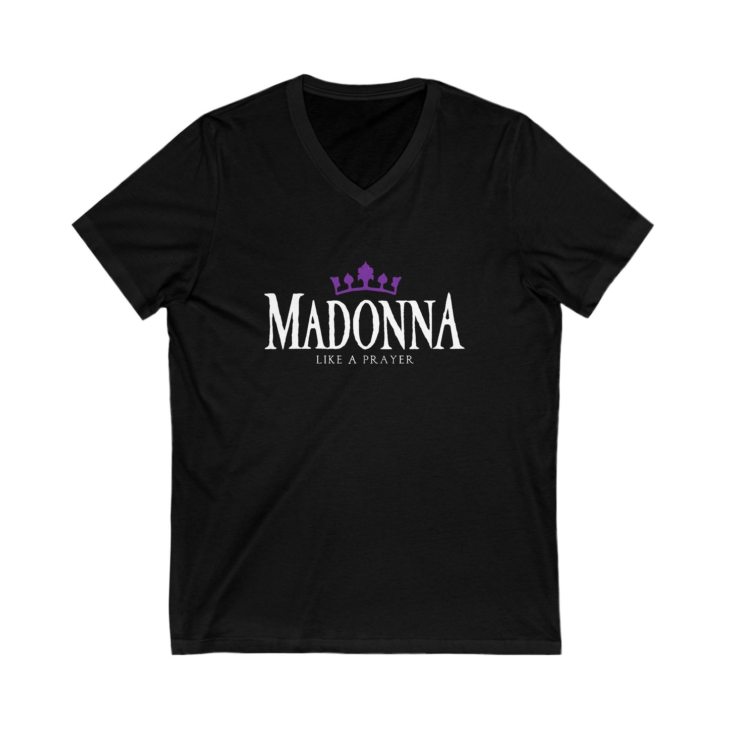 Madonna Like A Prayer Adult V-Neck T-Shirt