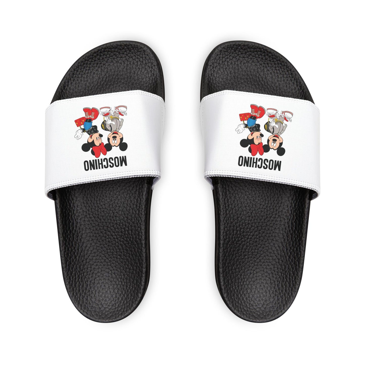 Moschino Minnie And Mickie Mouse Slides