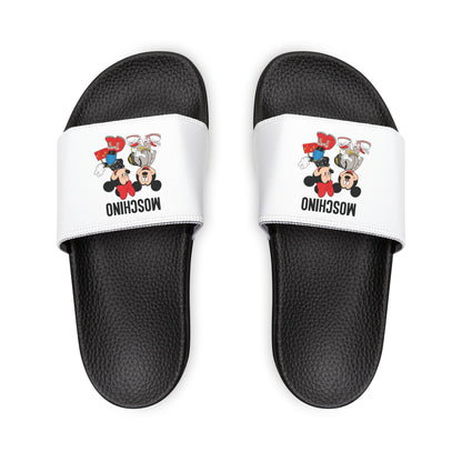 Moschino Minnie And Mickie Mouse Slides