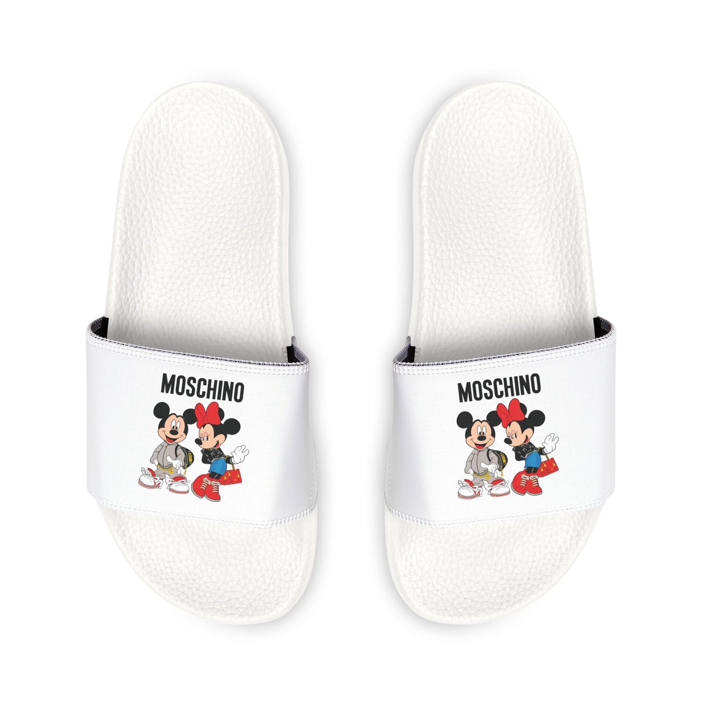 Moschino Minnie And Mickie Mouse Slides