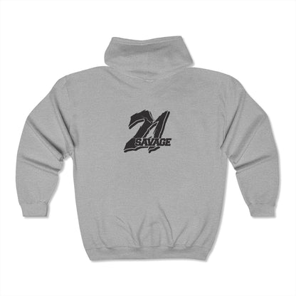 21 Savage Adult Zip-Up Hoodie