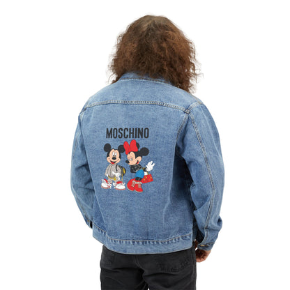 Moschino Minnie And Mickie Mouse Adult Denim Jacket