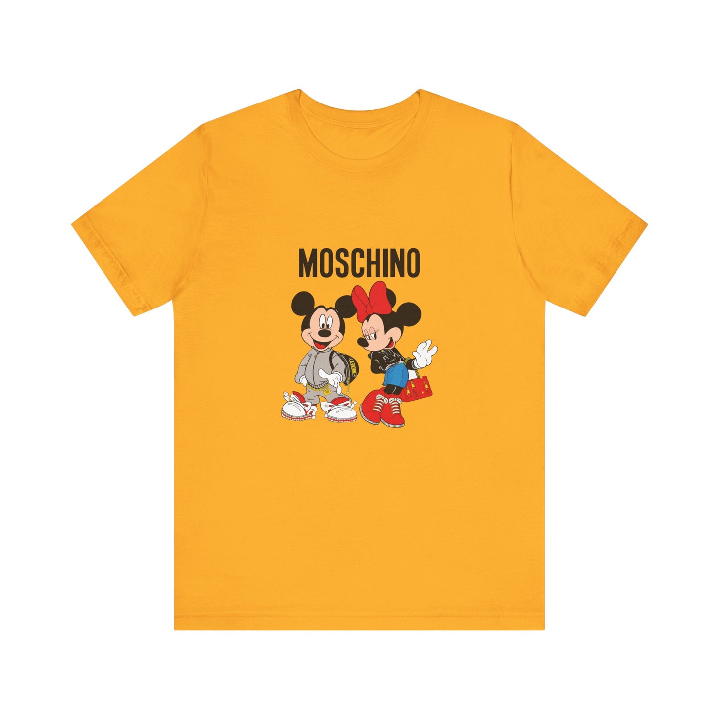 Moschino Minnie And Mickie Mouse Adult T-Shirt