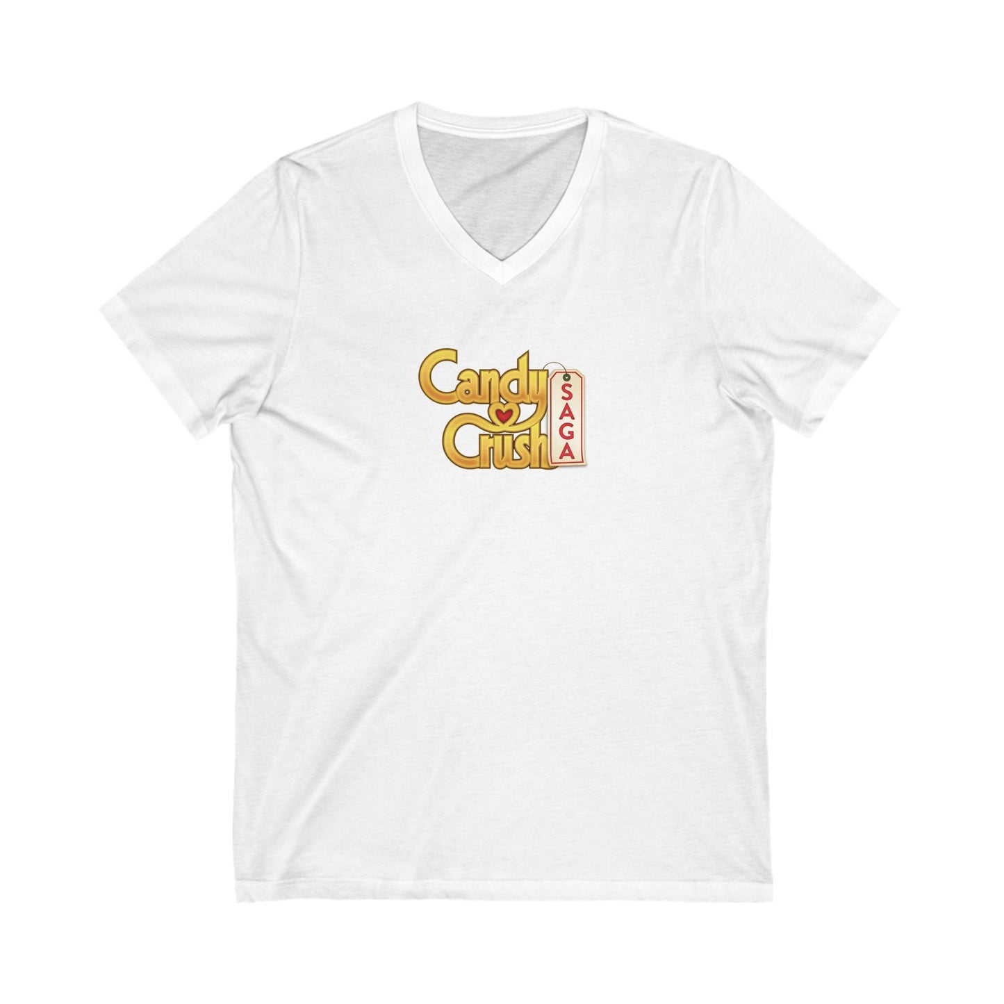 Candy Crush Saga Adult V-Neck T-Shirt