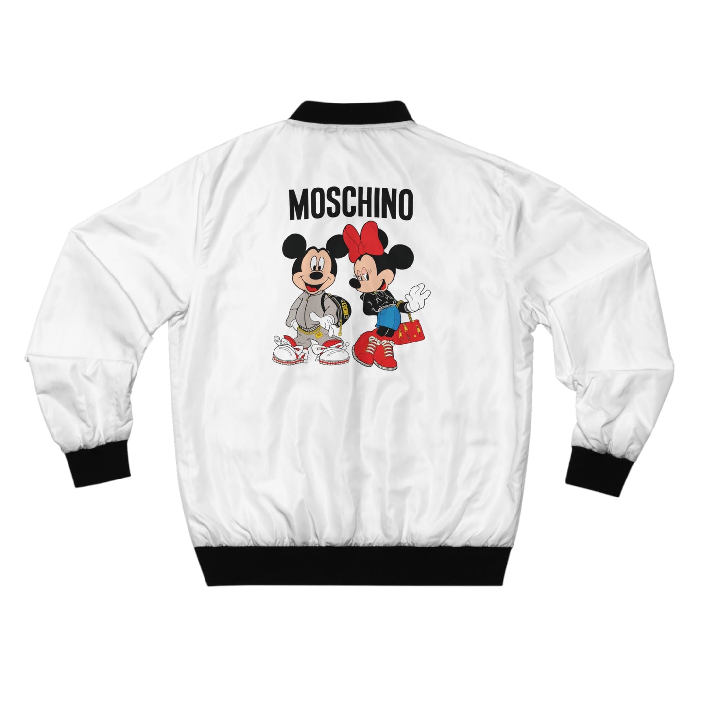 Moschino Minnie And Mickie Mouse Men's Bomber Jacket