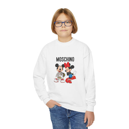 Moschino Minnie And Mickie Mouse Youth Sweatshirt