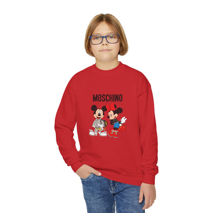 Moschino Minnie And Mickie Mouse Youth Sweatshirt