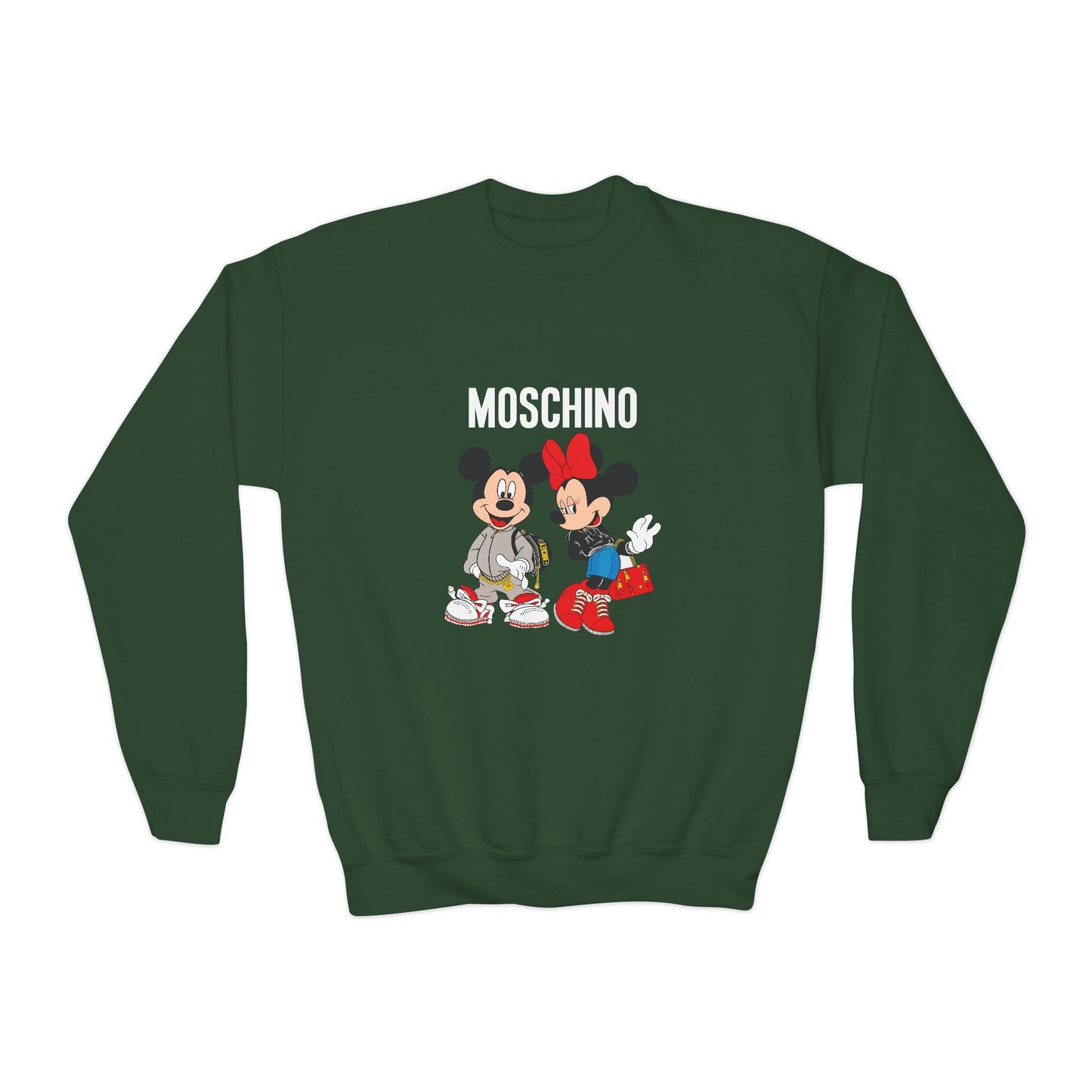 Moschino Minnie And Mickie Mouse Youth Sweatshirt