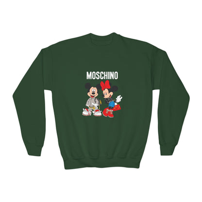 Moschino Minnie And Mickie Mouse Youth Sweatshirt