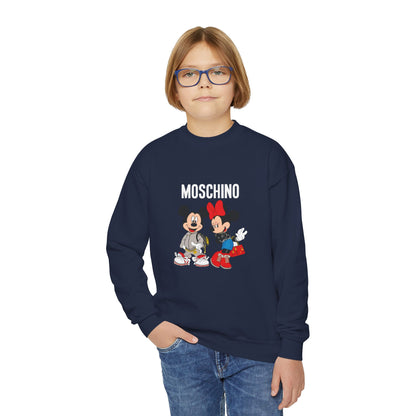 Moschino Minnie And Mickie Mouse Youth Sweatshirt