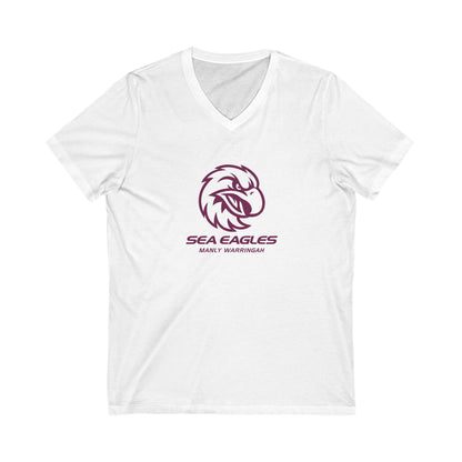 Manly Warringah Sea Eagles Adult V-Neck T-Shirt