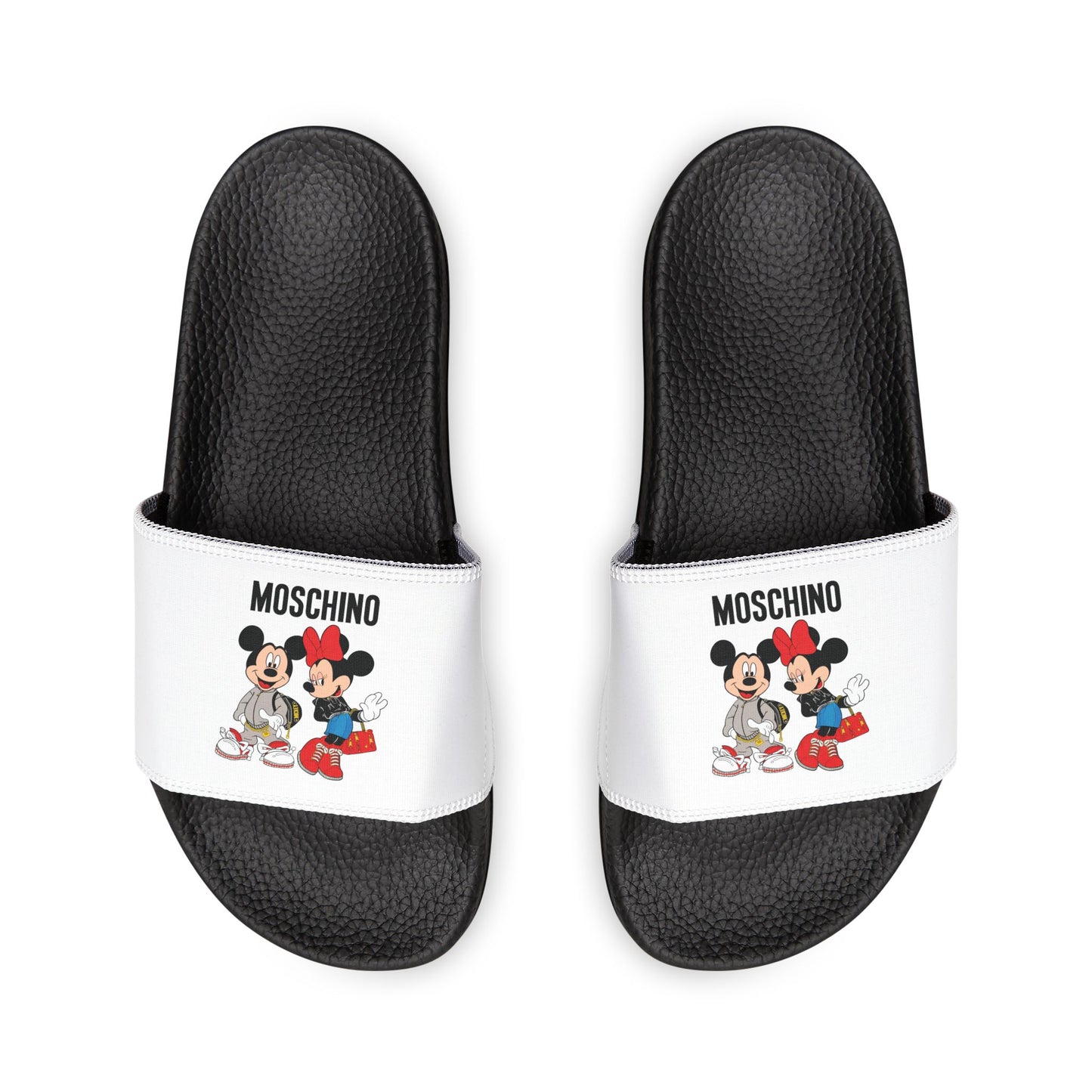 Moschino Minnie And Mickie Mouse Slides