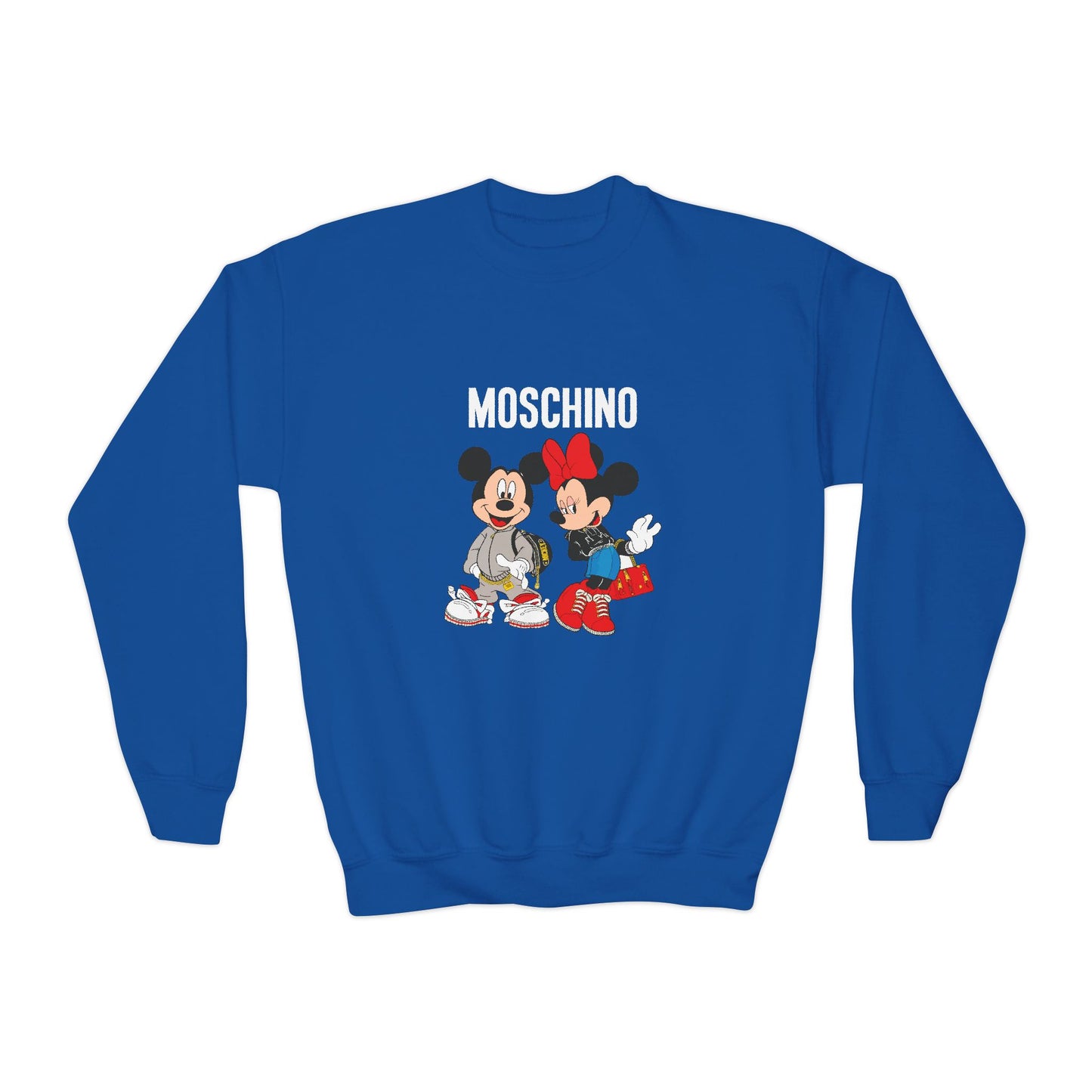 Moschino Minnie And Mickie Mouse Youth Sweatshirt