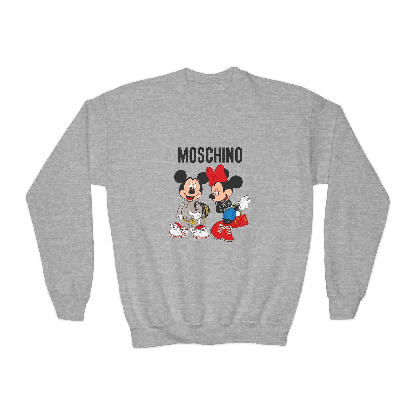 Moschino Minnie And Mickie Mouse Youth Sweatshirt