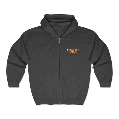 Clash Of Clans Adult Zip-Up Hoodie