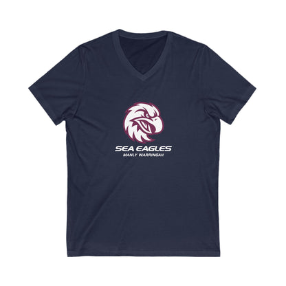 Manly Warringah Sea Eagles Adult V-Neck T-Shirt