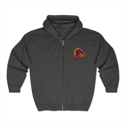 Broncos Brisbane Adult Zip-Up Hoodie