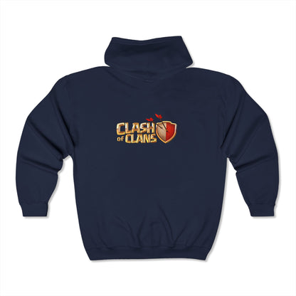 Clash Of Clans Adult Zip-Up Hoodie