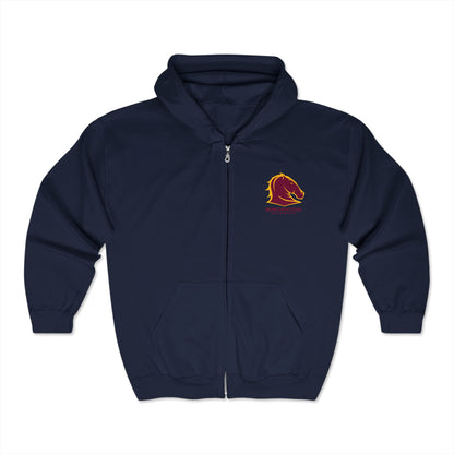 Broncos Brisbane Adult Zip-Up Hoodie