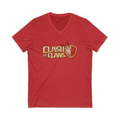 Clash Of Clans Adult V-Neck T-Shirt