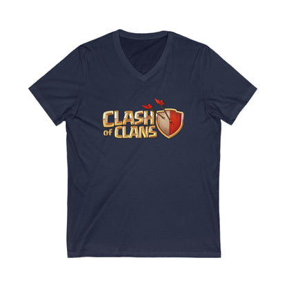 Clash Of Clans Adult V-Neck T-Shirt