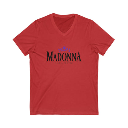 Madonna Like A Prayer Adult V-Neck T-Shirt