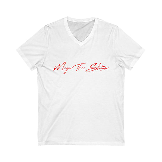 Megan Thee Stallion Adult V-Neck T-Shirt