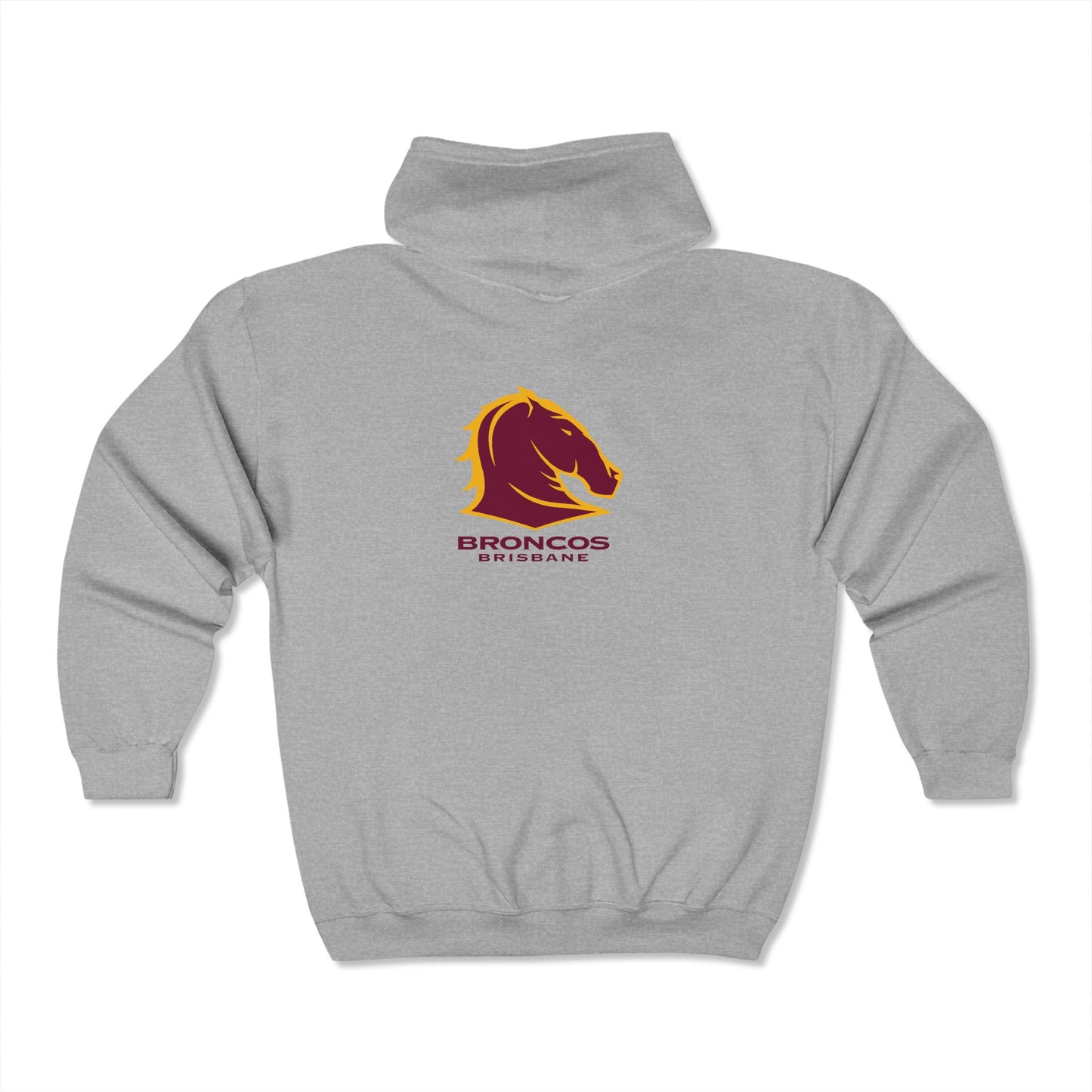 Broncos Brisbane Adult Zip-Up Hoodie