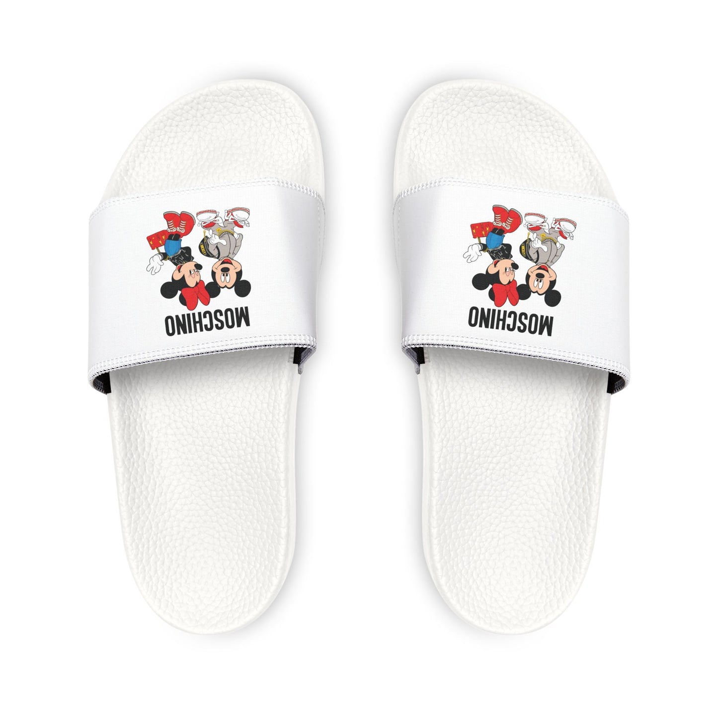 Moschino Minnie And Mickie Mouse Slides