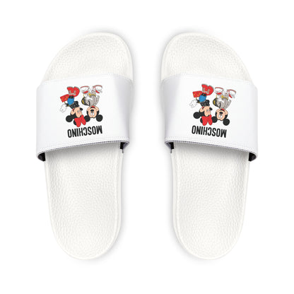 Moschino Minnie And Mickie Mouse Slides