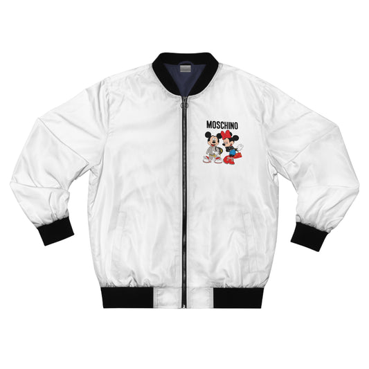 Moschino Minnie And Mickie Mouse Men's Bomber Jacket