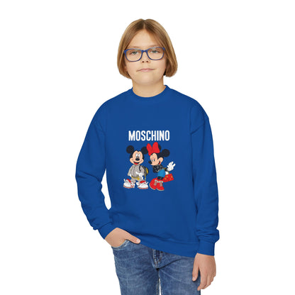 Moschino Minnie And Mickie Mouse Youth Sweatshirt