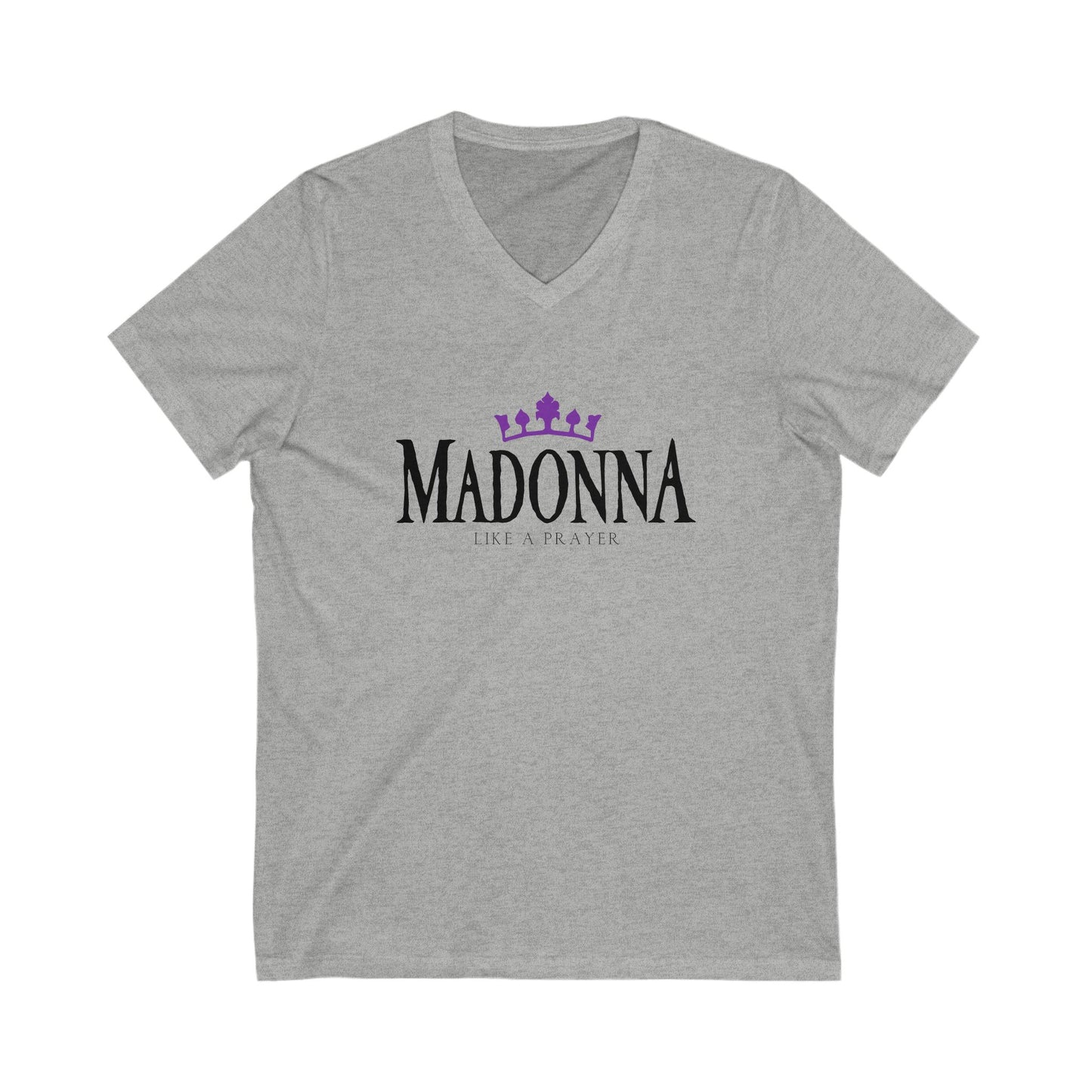 Madonna Like A Prayer Adult V-Neck T-Shirt