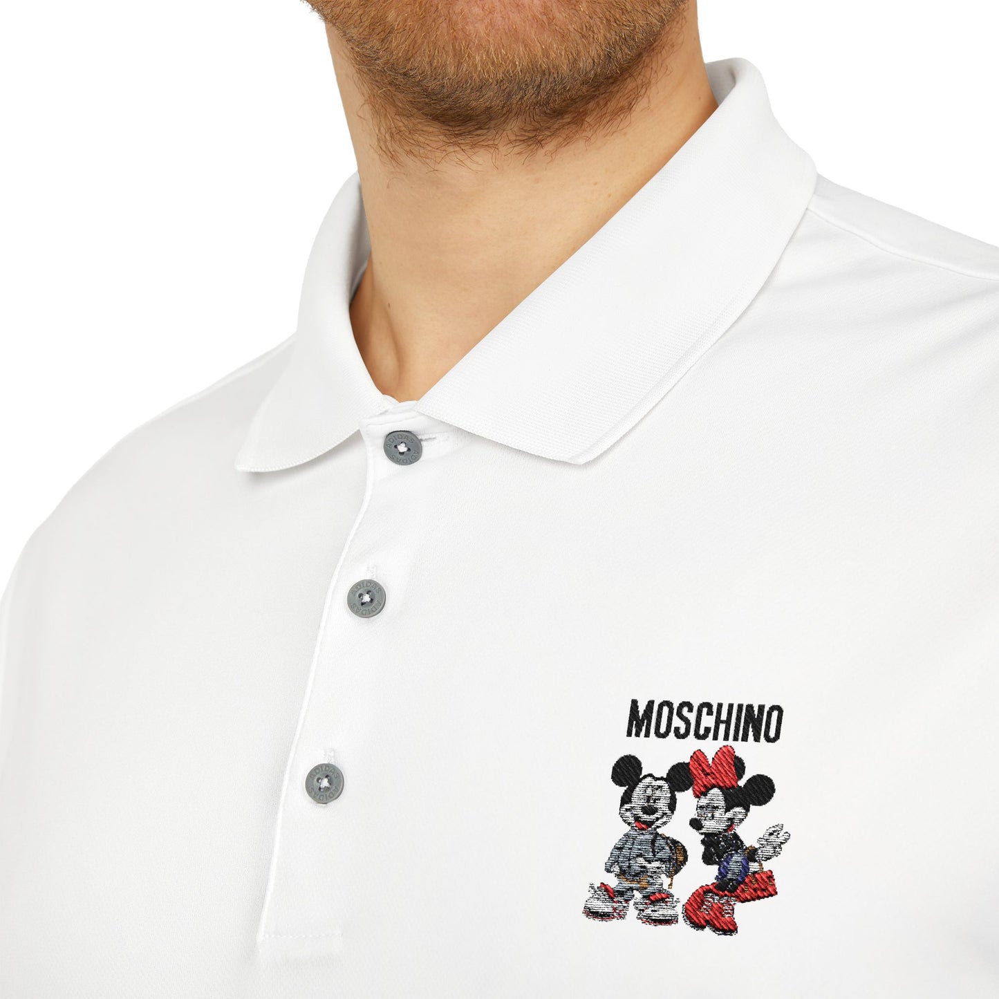 Moschino Minnie And Mickie Mouse Adidas Performance Polo