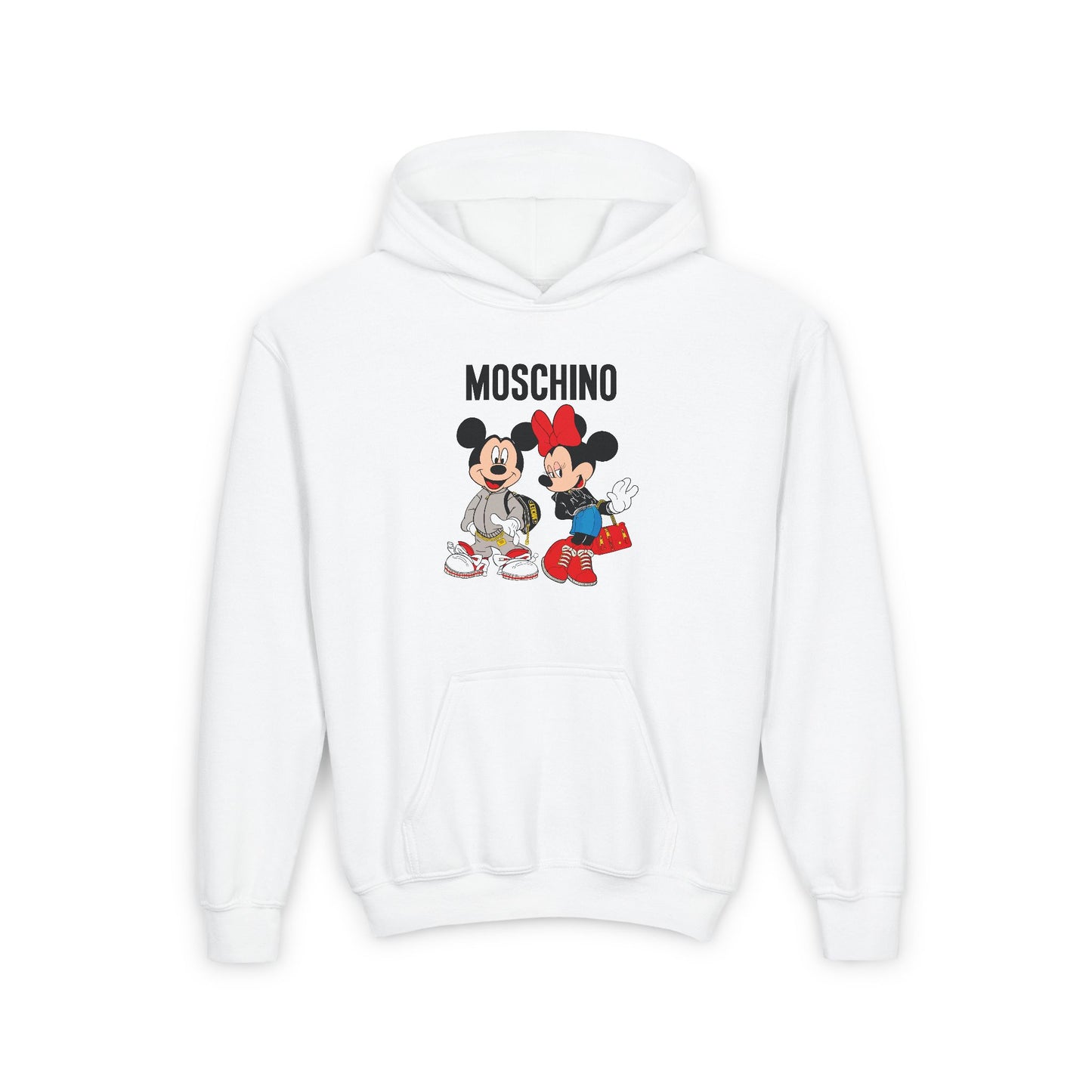 Moschino Minnie And Mickie Mouse Youth Hoodie