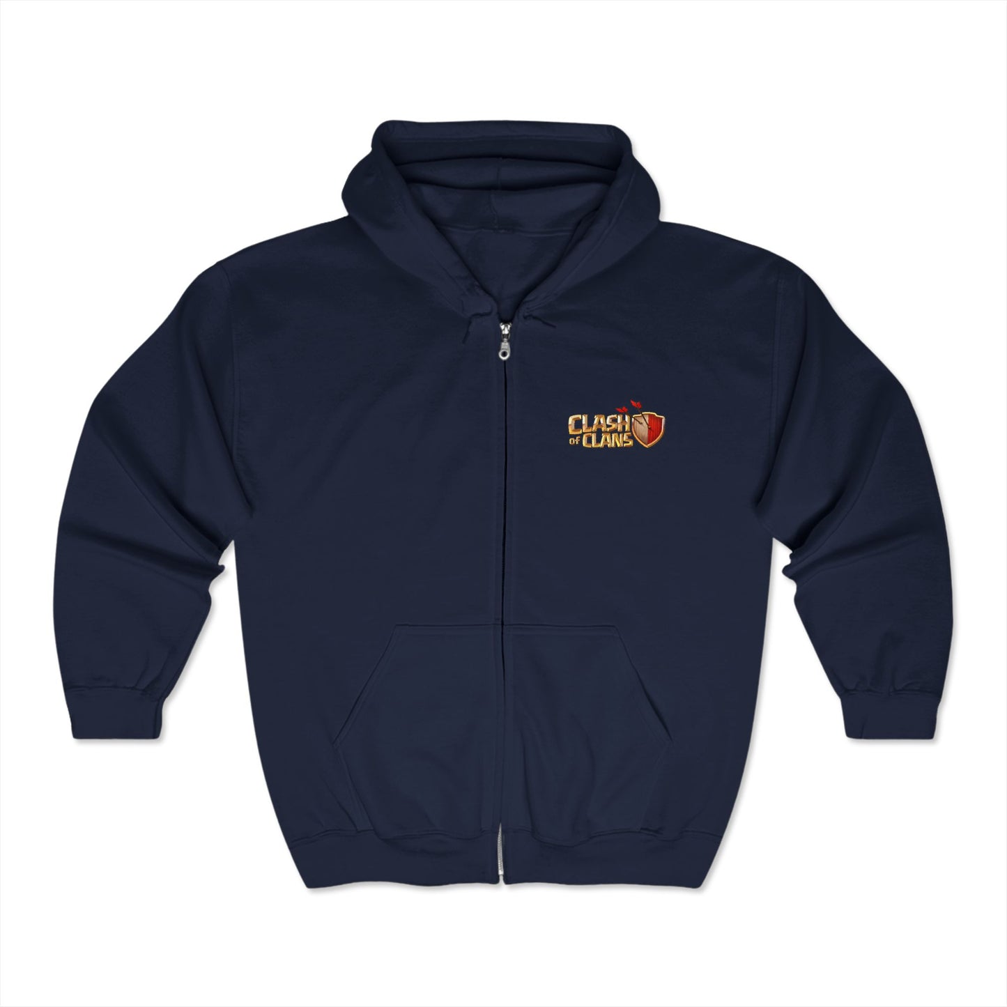 Clash Of Clans Adult Zip-Up Hoodie