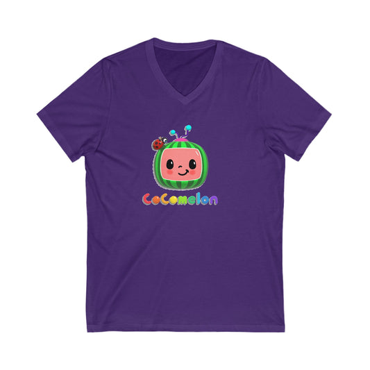 Cocomelon Adult V-Neck T-Shirt