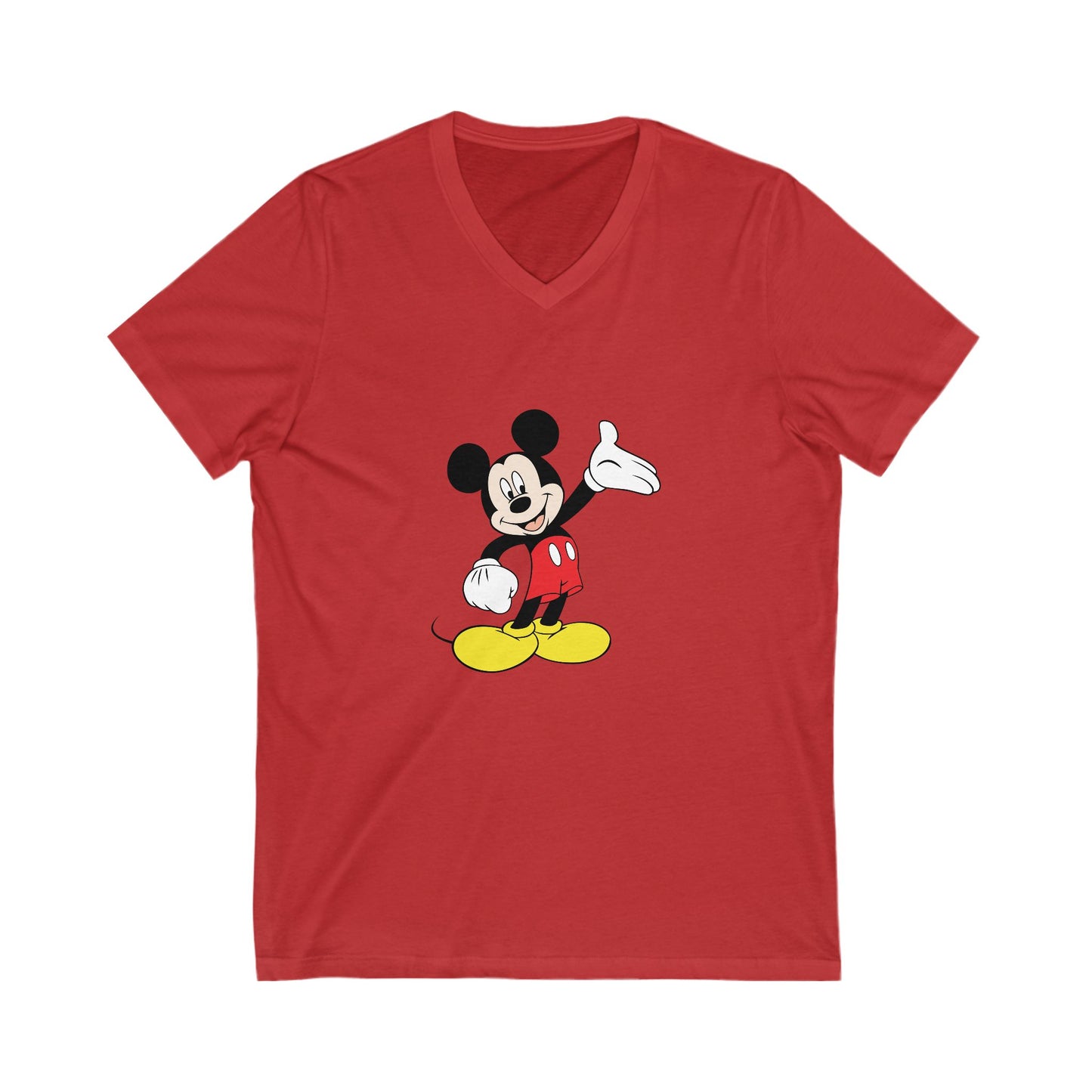 Mickie Mouse Adult V-Neck T-Shirt