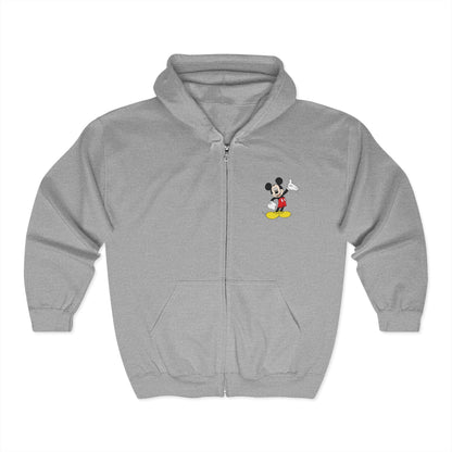 Mickie Mouse Adult Zip-Up Hoodie