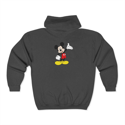 Mickie Mouse Adult Zip-Up Hoodie