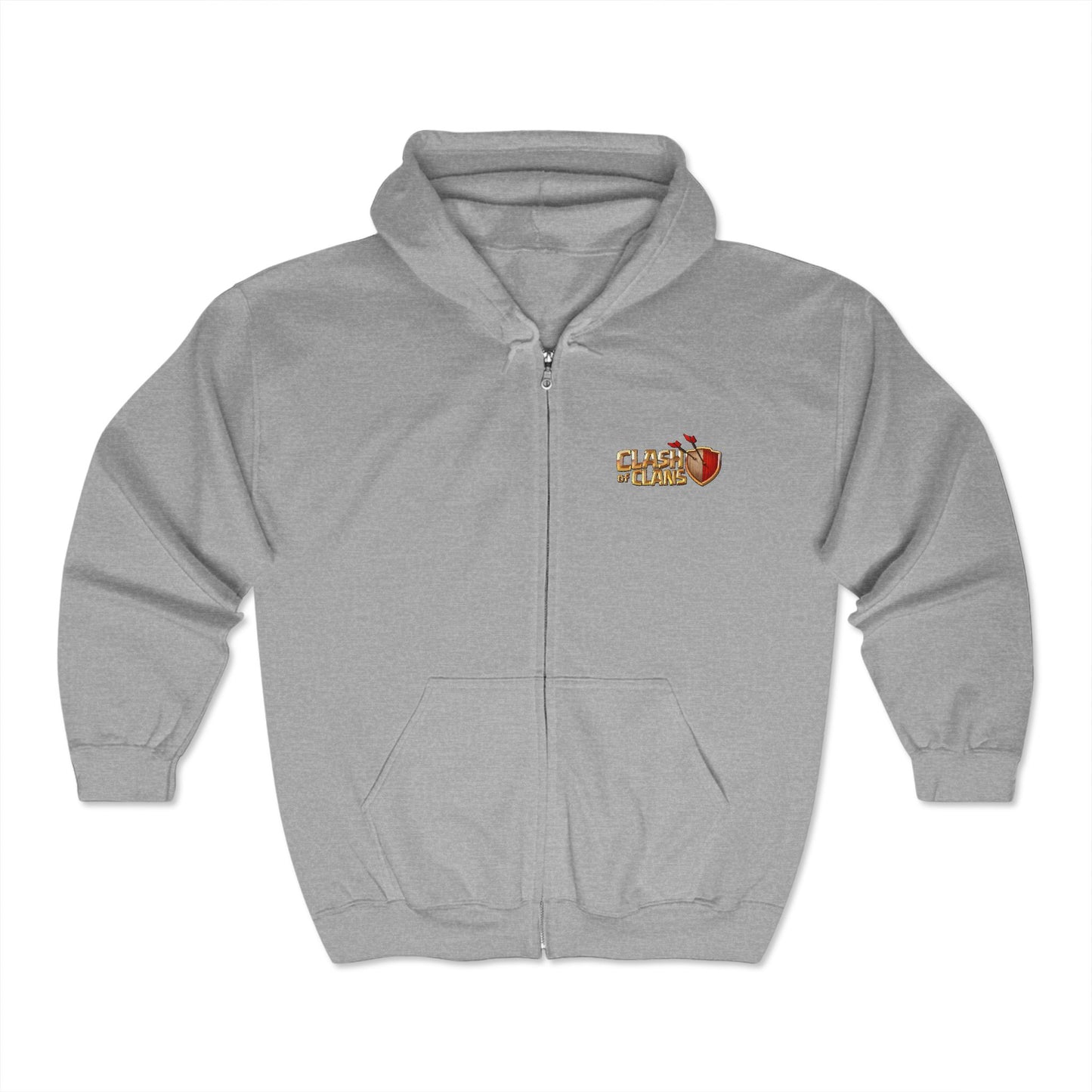 Clash Of Clans Adult Zip-Up Hoodie