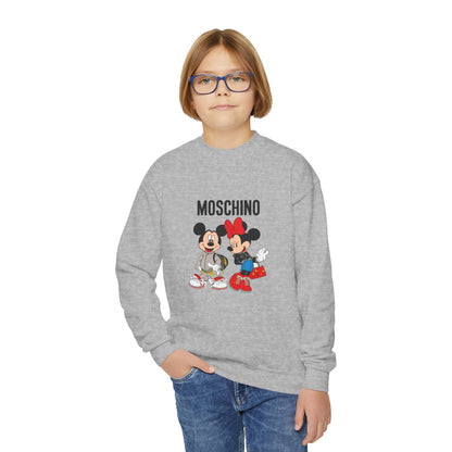 Moschino Minnie And Mickie Mouse Youth Sweatshirt