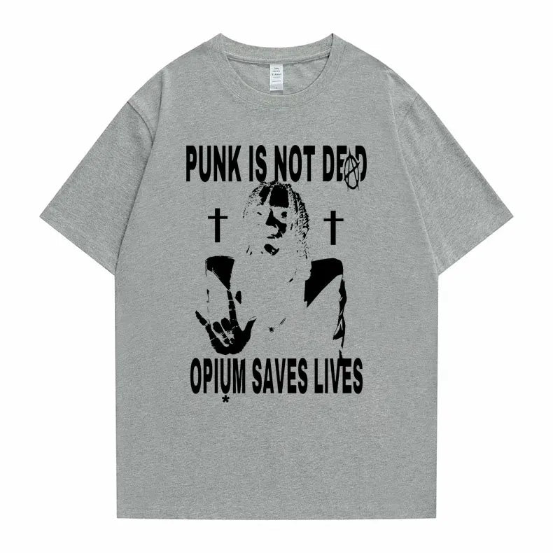 Punk Is Not Dead Opium Saves Lives T-Shirt