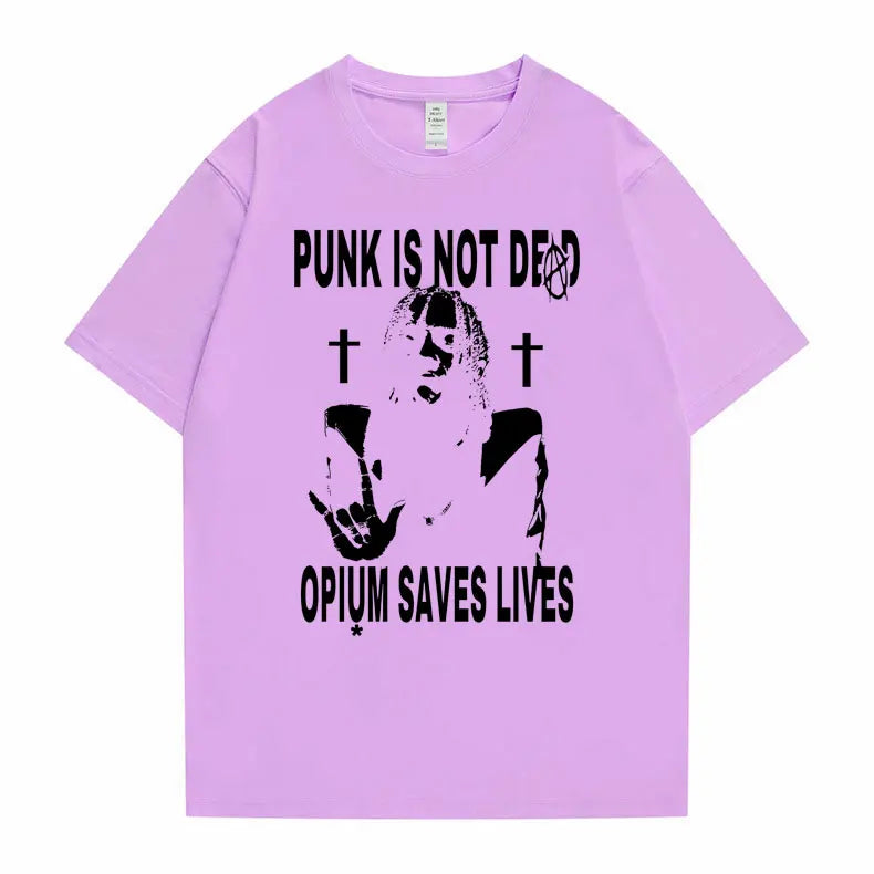 Punk Is Not Dead Opium Saves Lives T-Shirt