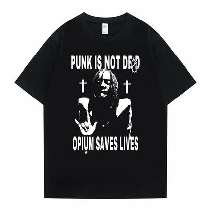 Punk Is Not Dead Opium Saves Lives T-Shirt