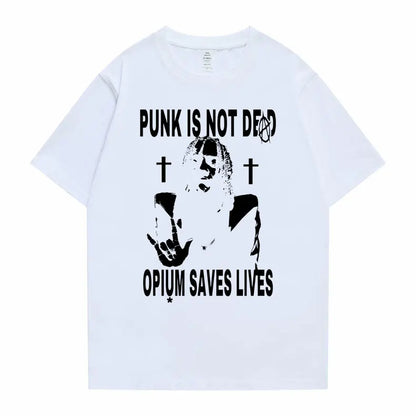 Punk Is Not Dead Opium Saves Lives T-Shirt